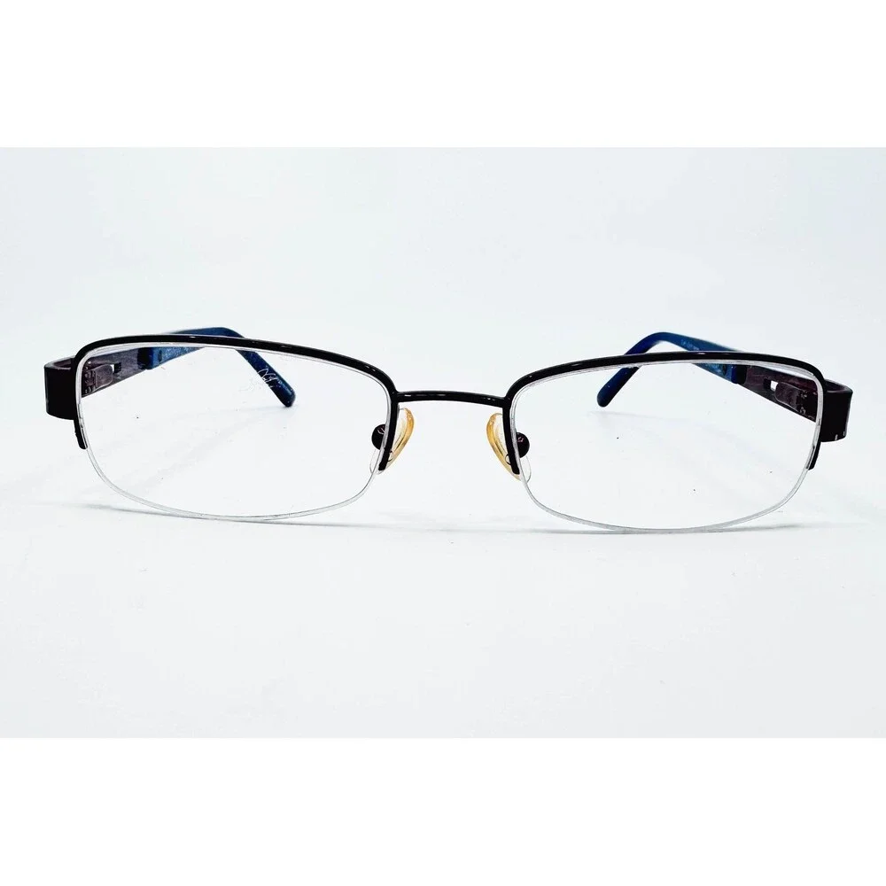 Karen Kane Caraway Eyeglasses Womens Brown Half Rim Caraway 47-17-135 45069